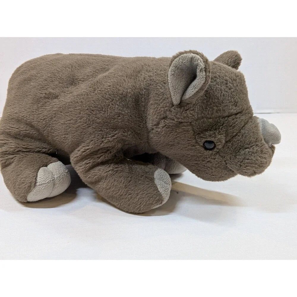 Wild Republic Rhino Baby Gray Plush 13